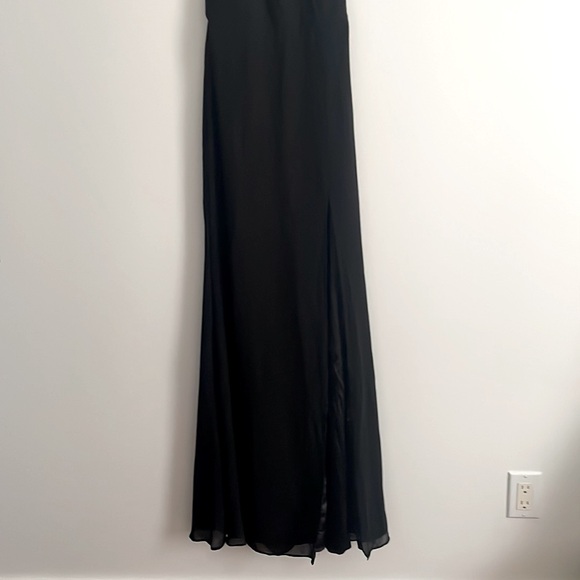 Black Halter Maxi Dress - Picture 3 of 6